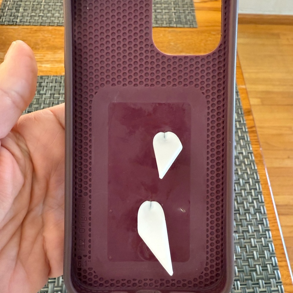 Loopy Case, iPhone 12pro, Midnight Leopard w/blk loopy and Wine w/white loopy - Picture 3 of 11